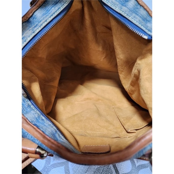 Authentic Louis Vuitton Denim Monogram Denim Neo Cabby MM Bag Blue - Picture 9 of 16